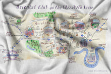 Load image into Gallery viewer, Oriental Club on Elizabeth Line Tea Towel
